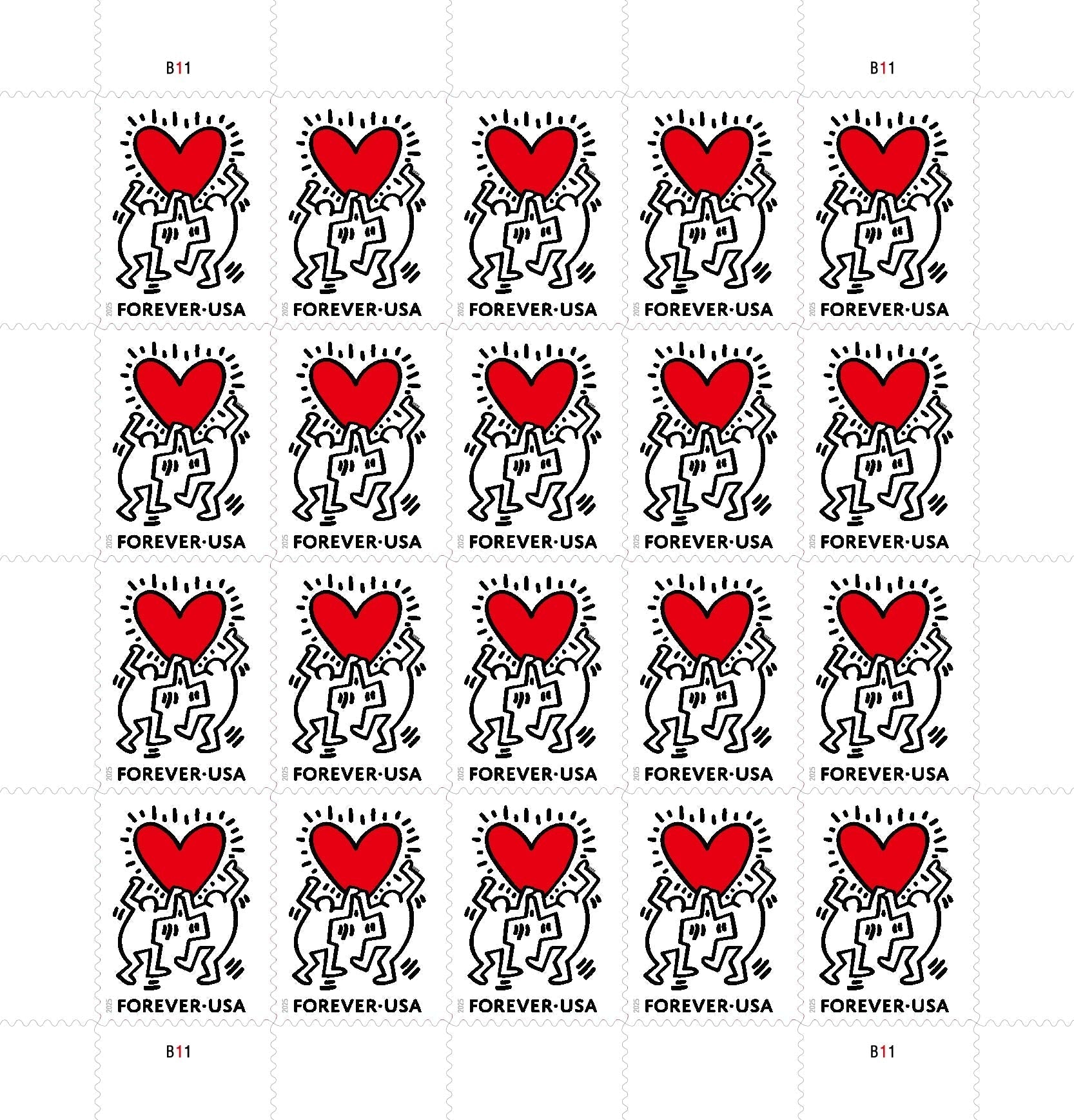2025 Love Forever First Class Postage Stamps