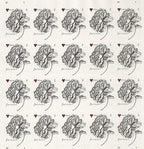 Antique Vintage Rose Forever First Class Postage Stamps