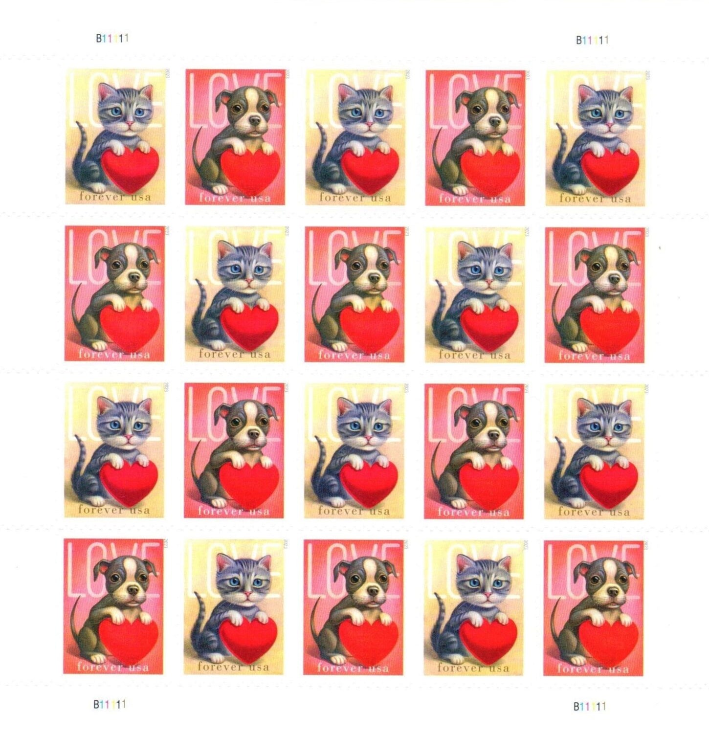 2023 Love Forever First Class Postage Stamps